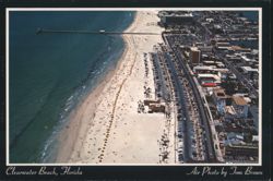 Clearwater Beach, Aerial View with Pier 60 Postcard