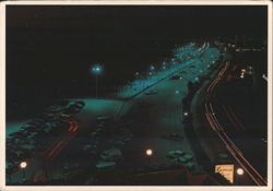Clearwater Beach Night Lights, Gulf of Mexico Postcard