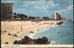 Deerfield Beach Shore Line, Florida Postcard