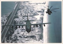 MC-130 Combat Talon and MH-53 Pave Low Helicopter Postcard