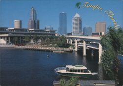 Tampa, Florida Skyline and Hillsborough River Postcard