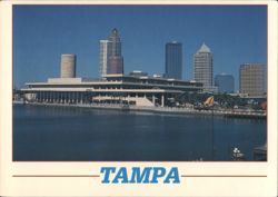 Tampa Convention Center and Skyline Postcard