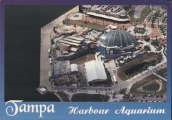 Tampa Harbour Aquarium, Aerial View Postcard