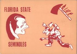 Florida State Seminoles Mascot and Tomahawk Postcard