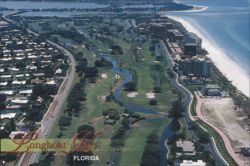 Aerial View, Longboat Key, Florida Postcard