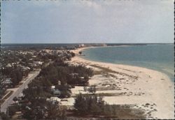 Siesta Beach Looking South from Terrace Condominium Postcard