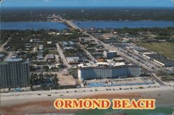 Ormond Beach, Granada Boulevard and A-1-A Postcard