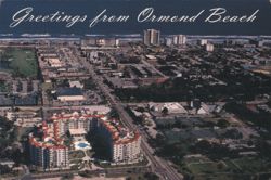 Greetings from Ormond Beach - Aerial View Postcard