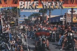Daytona Bike Week, Main Street Biker Bash Postcard