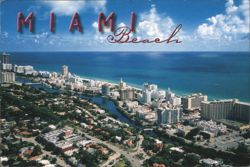 Miami Beach, Hotels Along Atlantic Ocean Postcard