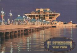 St. Petersburg, The Pier at Dusk Postcard