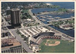 St. Petersburg FL Al Lang Stadium Baseball Chrome Postcard Postcard