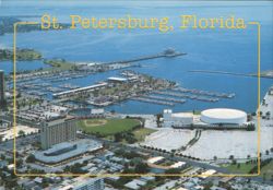 St. Petersburg, Florida: Downtown, Marina & The Pier Postcard