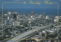 Aerial View of Downtown St. Petersburg, Florida Postcard