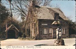 Oldest Schoolhouse, St. Augustine, Florida Postcard