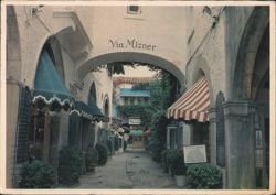 Via Mizner, Exclusive Shopping Area, Palm Beach Postcard