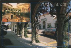 Palm Beach, Worth Avenue and Mall Shops Postcard