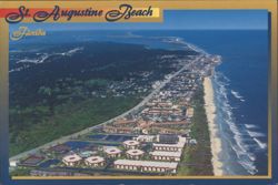 St. Augustine Beach, Florida Aerial View Postcard
