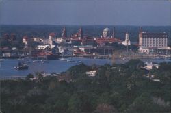 Panoramic View of St. Augustine, Florida Postcard