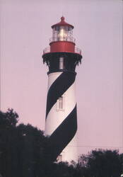 St. Augustine Lighthouse, Anastasia Island Postcard