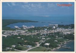 Aerial View of Tavernier, Florida Keys Postcard