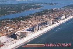 Aerial View of Panama City Beach Postcard