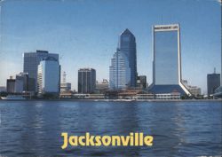 Jacksonville, Florida Skyline, Independent Life Building Postcard
