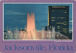 Fountain of Friendship, Prudential Building, Jacksonville Postcard