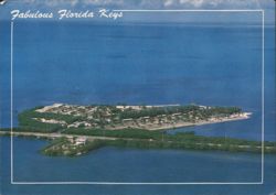 Aerial View of Fiesta Key, Florida Keys Postcard