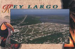 Key Largo, Florida - Aerial View Postcard
