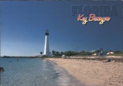 Cape Florida Lighthouse, Key Biscayne, FL Postcard