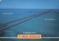 Florida Keys, 7 Mile Bridge Postcard