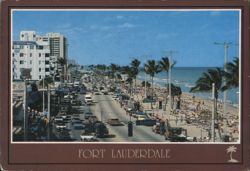 Fort Lauderdale Beach, A1A & Las Olas Intersection Postcard
