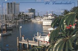 Ft. Lauderdale, Bahia Mar Yacht Basin and Hotel Postcard