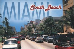 South Beach, Miami Street View Postcard