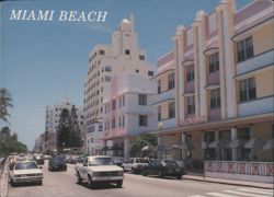 Miami Beach, Art Deco Buildings Postcard