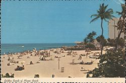 Golden Sands of Miami Beach Postcard