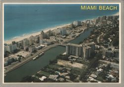 Aerial View, Miami Beach, Resort Capitol Postcard