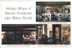 Antique Shops of Historic Downtown Lake Wales, Florida Postcard