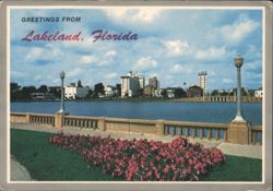 Greetings from Lakeland, Florida - Lakefront View Postcard