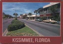 Downtown Main Street, Kissimmee, Florida Postcard