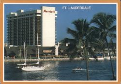 Marriott Hotel and Marina, Ft. Lauderdale Postcard