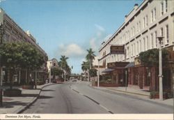 Downtown Fort Myers, Florida, Arcade Theatre Postcard