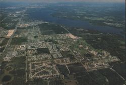 Aerial View of Highland Lakes, Palm Harbor, FL Postcard