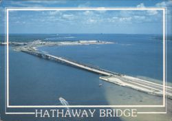 Hathaway Bridge, Aerial View Postcard