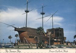 The Treasure Ship, Spanish Galleon Replica, Panama City Beach Postcard