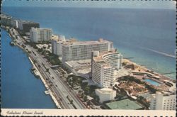 Fabulous Miami Beach, Fontainebleau & Eden Roc Hotels Postcard