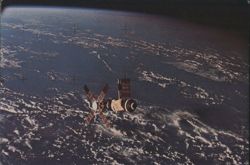 Skylab Space Station Orbiting Earth Postcard