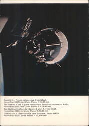 Gemini 6 and 7 Space Rendezvous Postcard