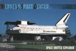Space Shuttle Explorer at Kennedy Space Center Postcard